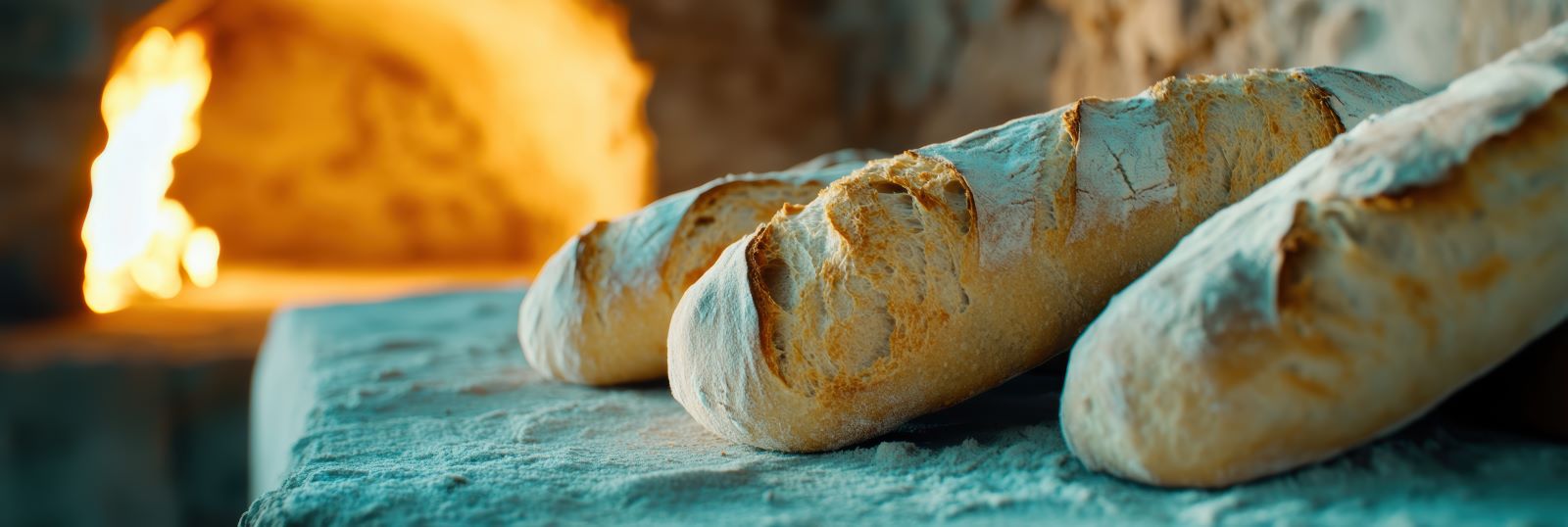 Freshly baked loaves of bread rising in a warm oven, showcasing a golden-brown crust and inviting aroma.